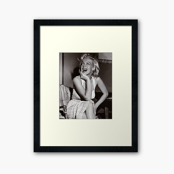 Happy, Laughing Marilyn Monroe Framed Art Print