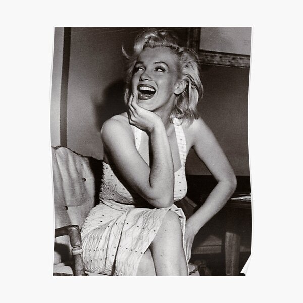 Happy, Laughing Marilyn Monroe Poster