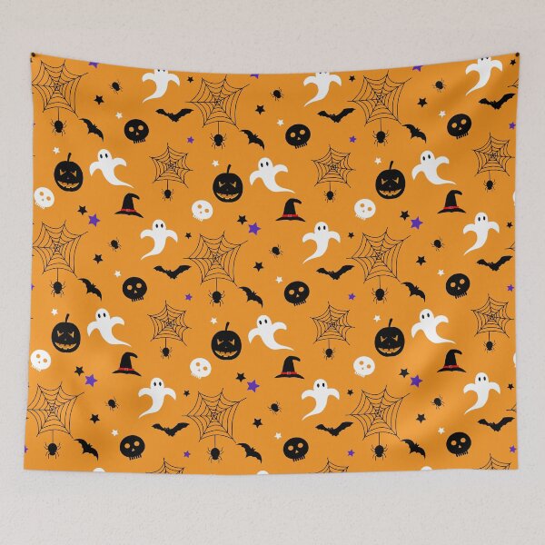 Item preview, Spooky Halloween Elements Pattern designed and sold by mrhighsky.