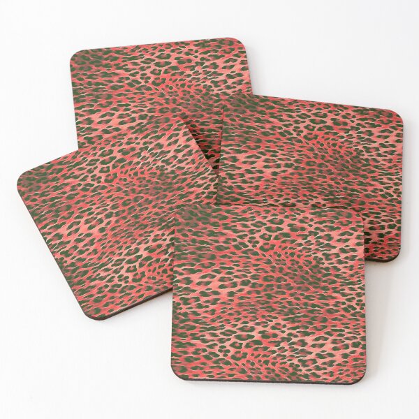 Item preview, Red Tones Leopard Skin Camouflage Pattern  designed and sold by taiche.