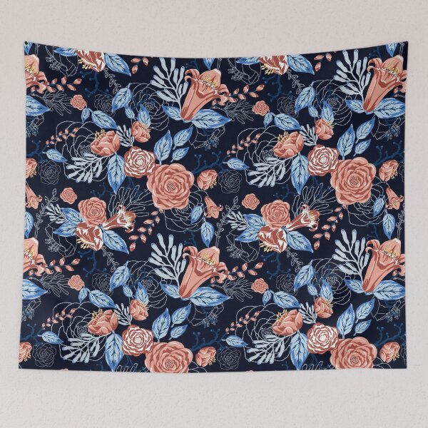 Item preview, Vintage Botanical Garden Blue 2 designed and sold by Beatitudes Design.