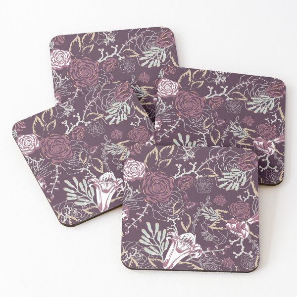 Item preview, Vintage Botanical Garden Plum designed and sold by oppositedge.