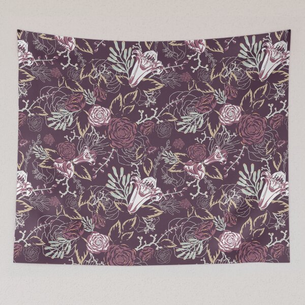 Item preview, Vintage Botanical Garden Plum designed and sold by Beatitudes Design.