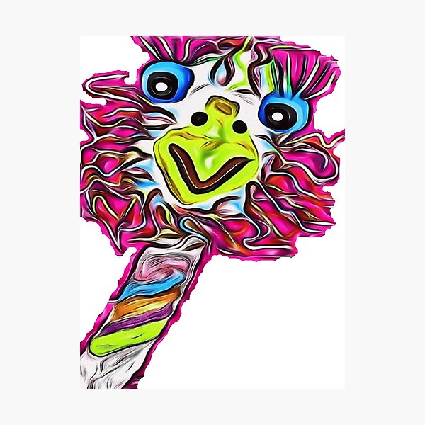 The Crazy Emu Cut Out! Photographic Print