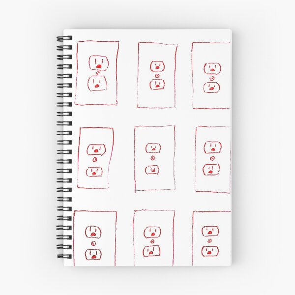 Item preview, nine RED poorly drawn electrical outlets designed and sold by Grey Smith.