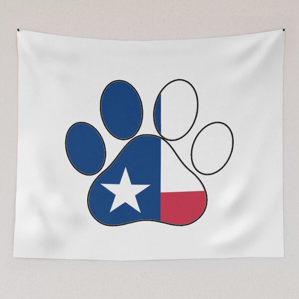 Item preview, Texan Paw Flag designed and sold by wickedcartoons.
