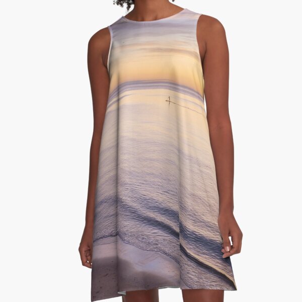 Sunset Paddle A-Line Dress