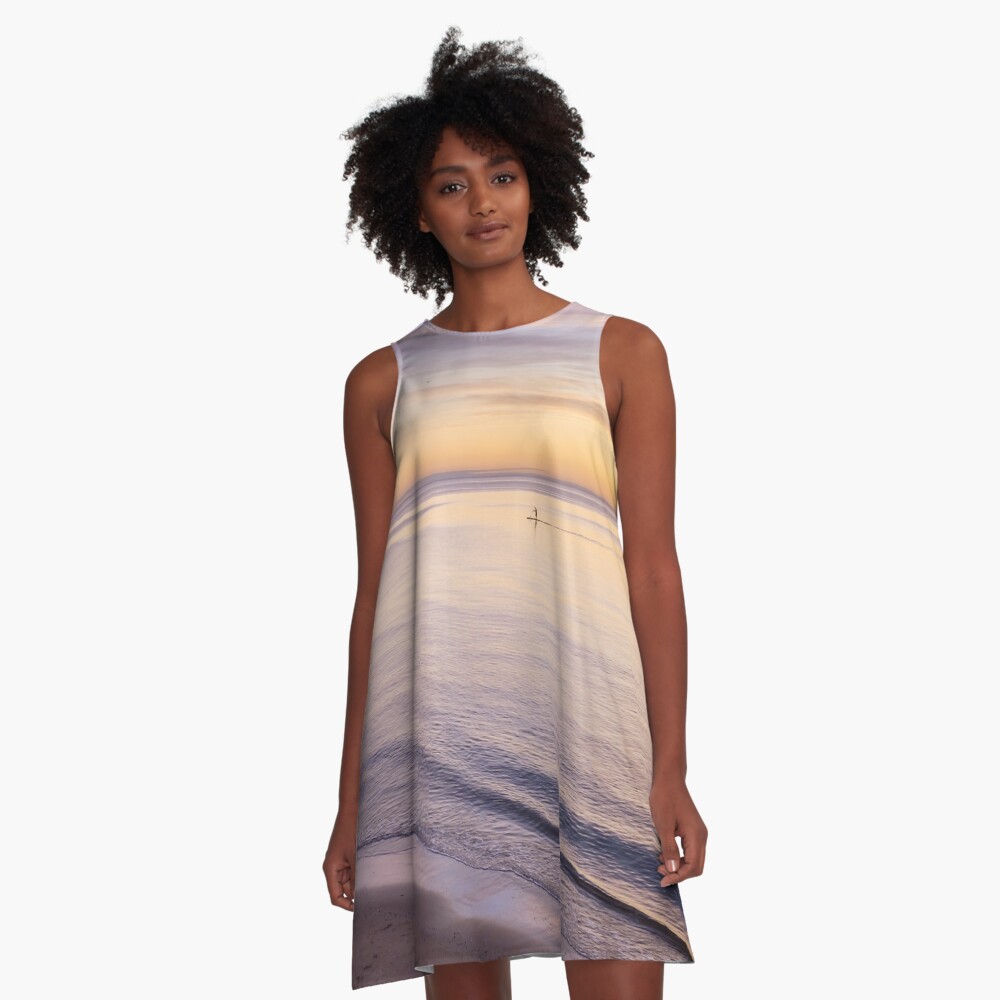 Sunset Paddle A-Line Dress