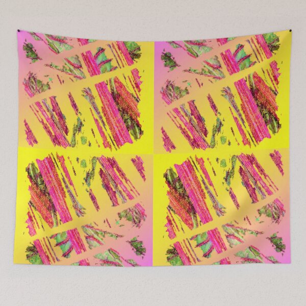 Item preview, Rhubarb, Rhubarb pink and yellow modern trending  designed and sold by Happyoninside.