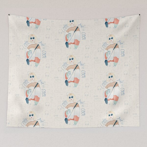 Item preview, Cool girl is cool designed and sold by Hannah Kallady Illustration.