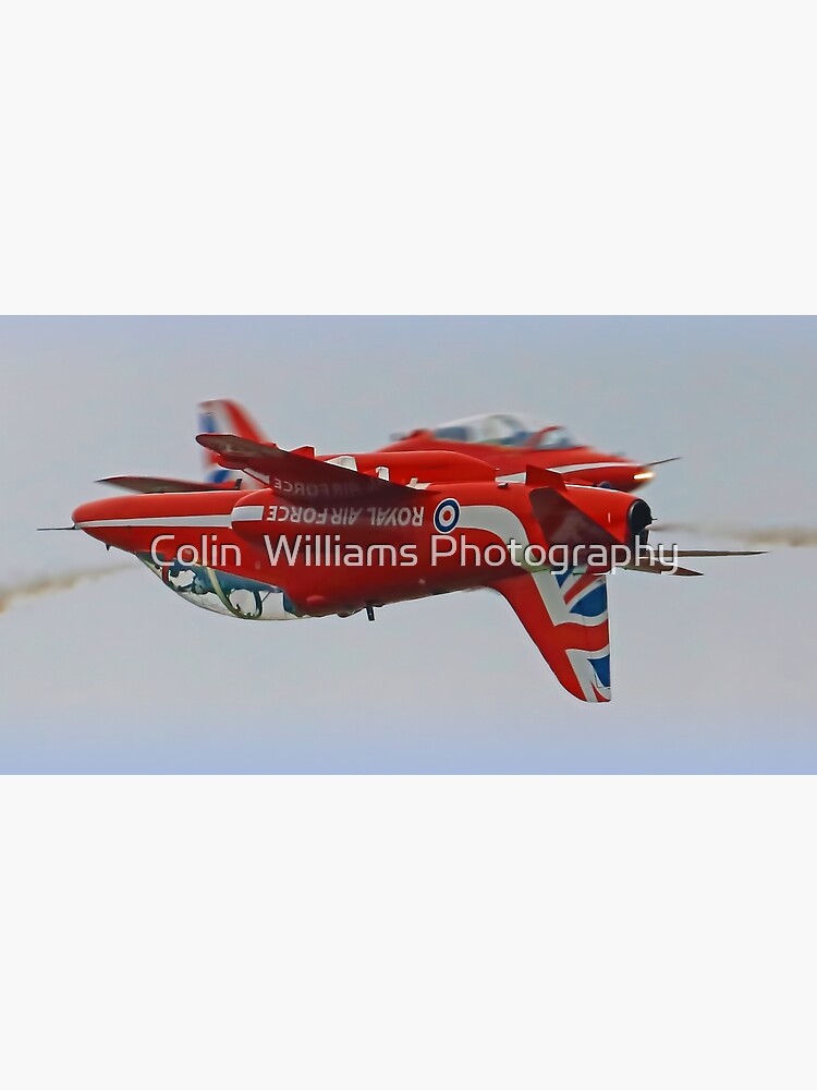 Thumbnail 3 of 3, Canvas Print, The Red Arrows Synchro Pair At Flying Legends 2019 designed and sold by Arrowman.