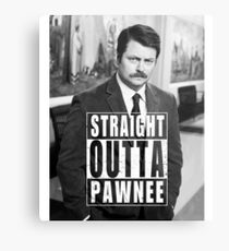Striaght Outta Pawnee Metal Print