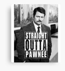 Striaght Outta Pawnee Canvas Print