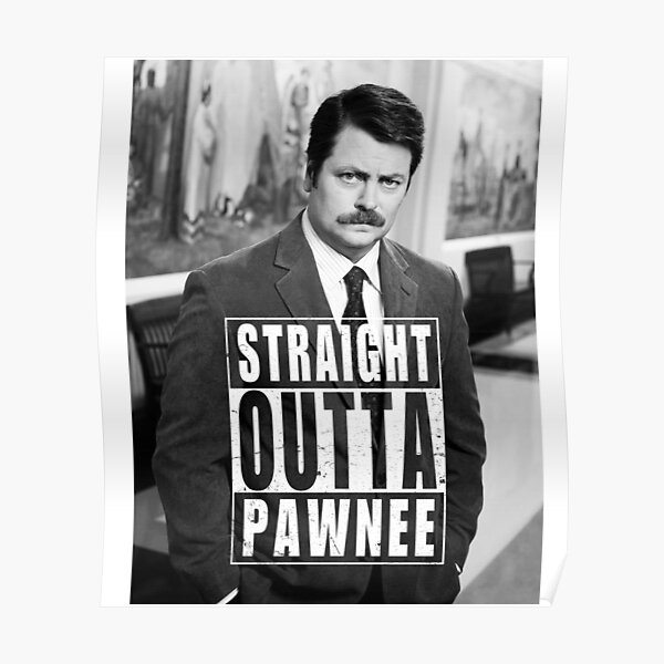 Striaght Outta Pawnee Poster