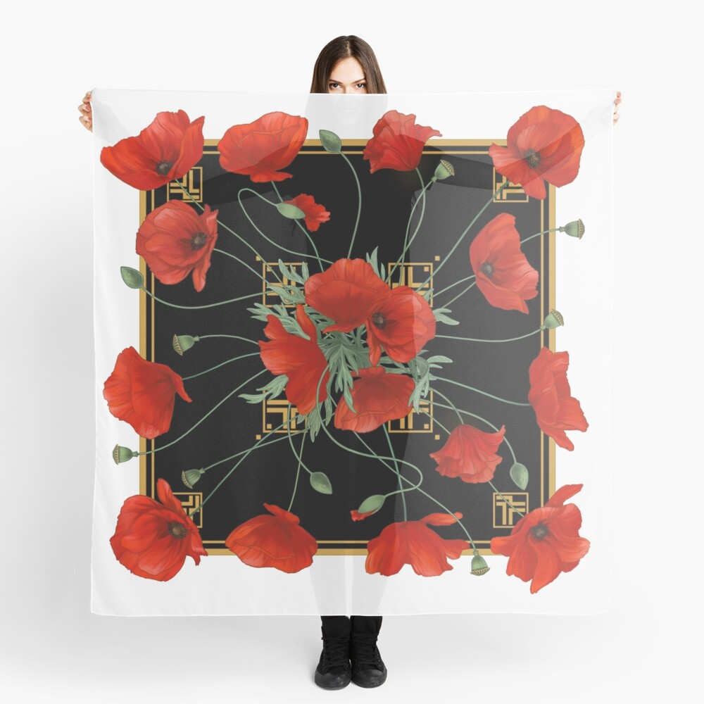 Carré - Poppy Stravaganza Scarf