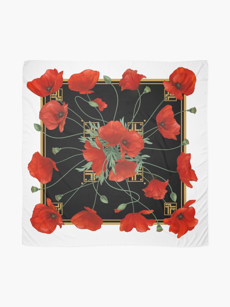 Alternate view of Carré - Poppy Stravaganza Scarf