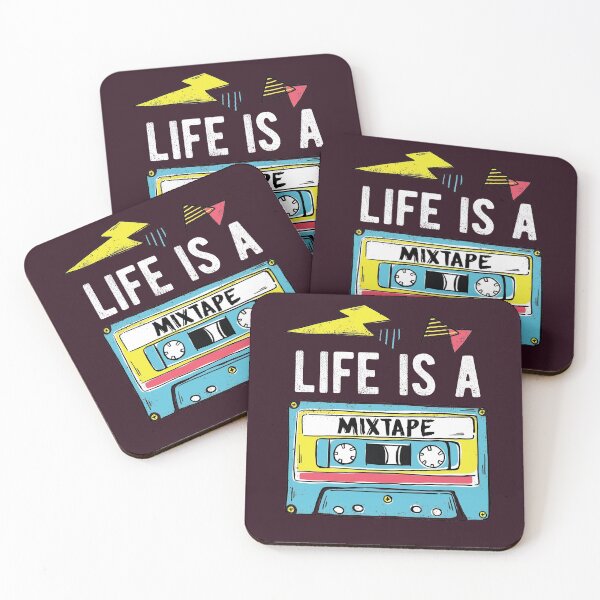 Item preview, 80s 90s Life Is A Mix Tape Retro Cassette designed and sold by Bicone.