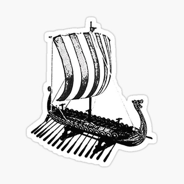 Viking Ship Sticker