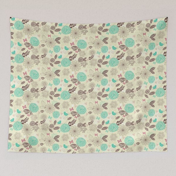 Item preview, Tender flowers pattern designed and sold by Doodle-Shmoodle.