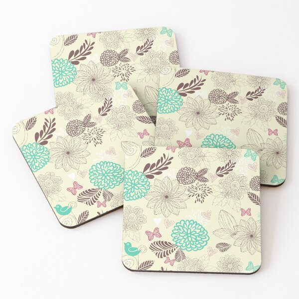 Item preview, Tender flowers pattern designed and sold by Doodle-Shmoodle.