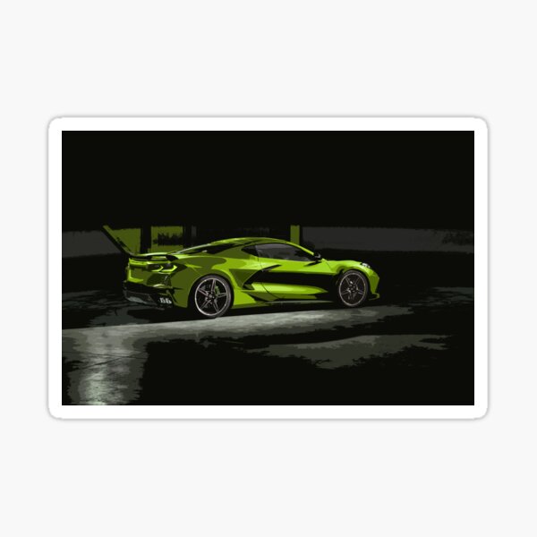 Chevrolet Corvette C8 Glossy Sticker