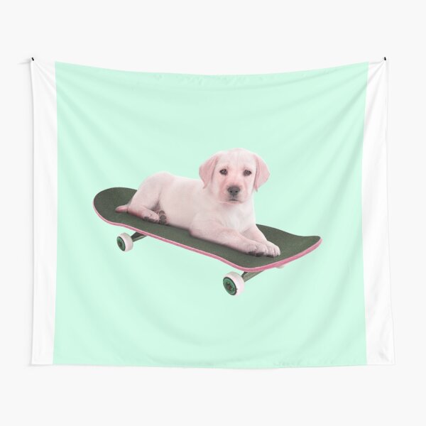 Dog skateboard Tapestry