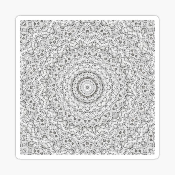 Flower Mandalal_MG_2221 Sketch BW Sticker