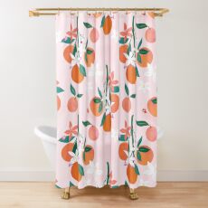 Orange Blossoms Shower Curtain