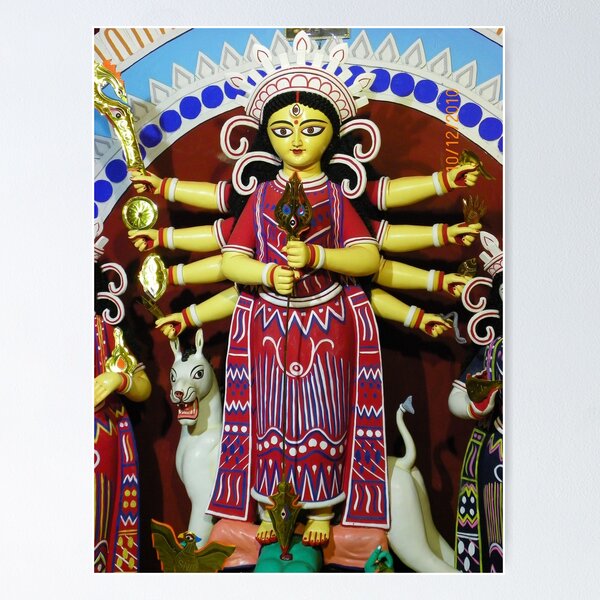 Durga Puja, Rajdanga, Kasba, Kolkata, India Poster