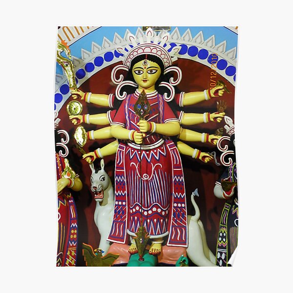 Durga Puja, Rajdanga, Kasba, Kolkata, India Poster