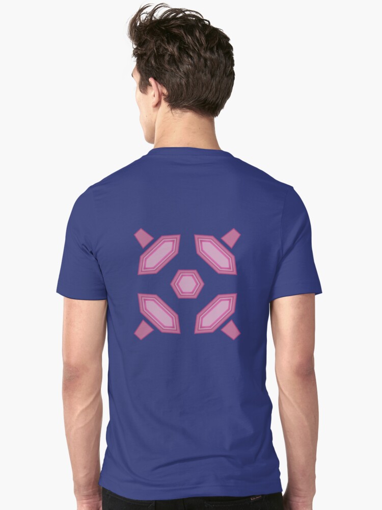 Alternate view of Zero Suit Back Design on Blue Slim Fit T-Shirt