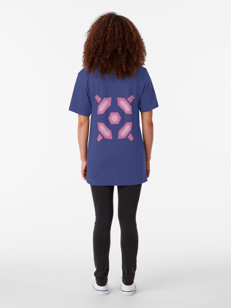 Alternate view of Zero Suit Back Design on Blue Slim Fit T-Shirt