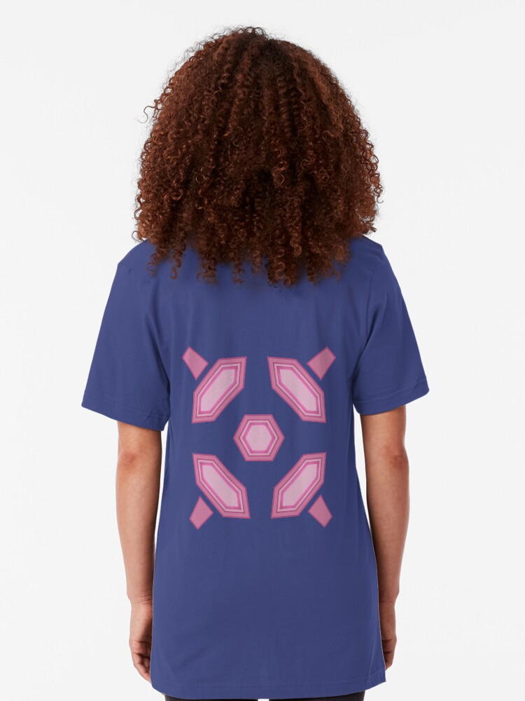 Alternate view of Zero Suit Back Design on Blue Slim Fit T-Shirt