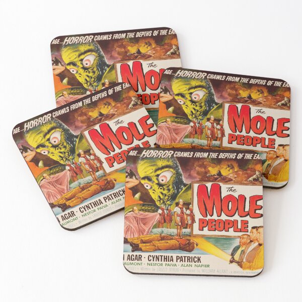 Item preview, THE MOLE PEOPLE Retro Strange Horror Film Vintage Movie designed and sold by retroposters.