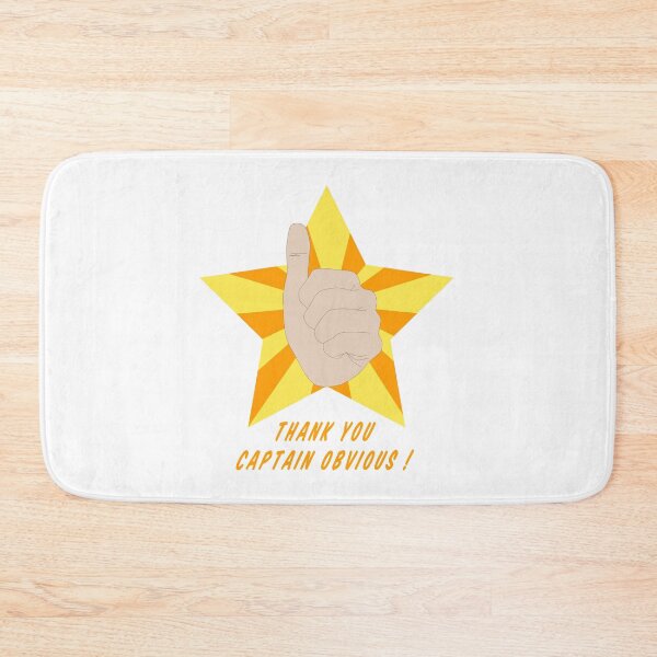 Item preview, Thank you Captain Obvious ! designed and sold by pundarikaksa.