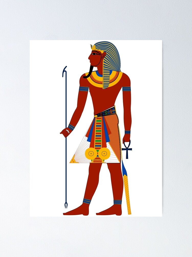 Poster Pharaon D Egypte Dieux Egyptiens Deesses Et Divinites Par Freshthreadshop Redbubble