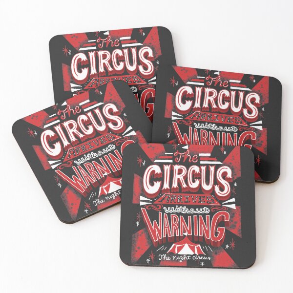 Item preview, The Circus Arrives Without Warning The Night Circus Bookish Merch designed and sold by abbymalagaART.