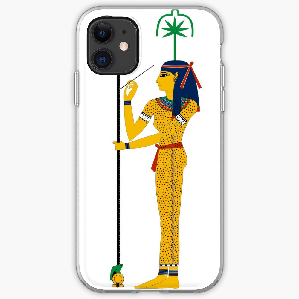 Seshat Agyptische Gotter Gottinnen Und Gotter Iphone Hulle Cover Von Freshthreadshop Redbubble