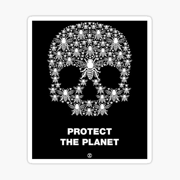 Item preview, EXTINCTION REBELLION T SHIRT Protect The Planet - Extinction Rebellion LogoTHIS IS AN EMERGENCY Skull Tee Gift Idea for Women Men Her Him Boys Girls designed and sold by Extinction Rebellion.