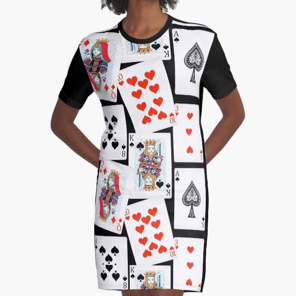 Playing cards Graphic T-Shirt Dress