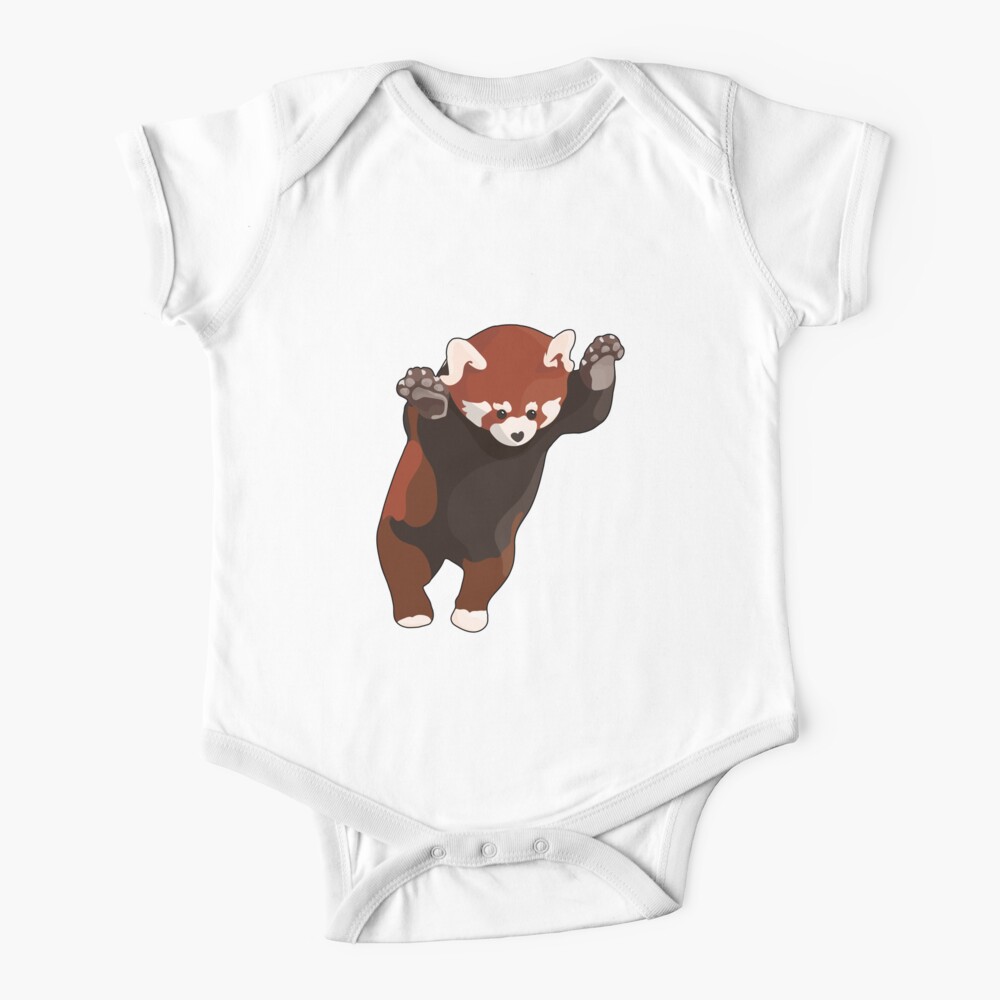 Red Panda Excited Baby One-Piece