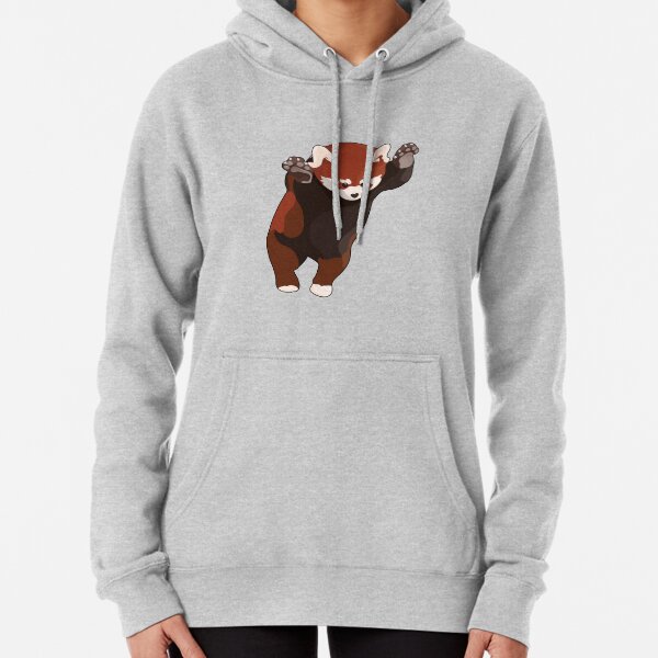 Red Panda Excited Pullover Hoodie