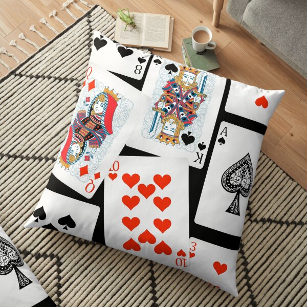 Playing cards Floor Pillow