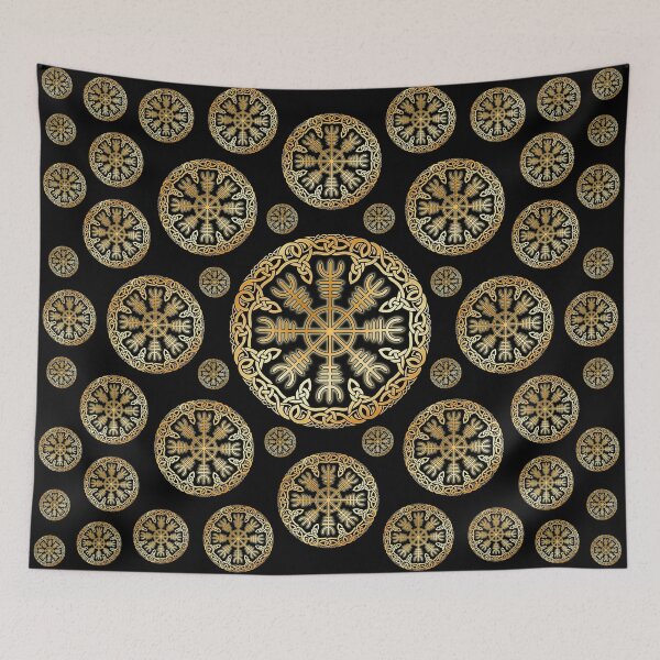 Item preview, Ægishjálmr Circular Knotwork designed and sold by Sarinilli.