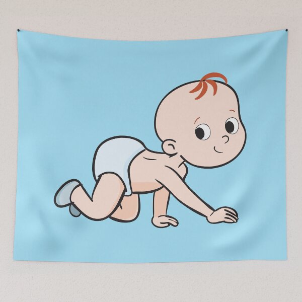 Item preview, little baby boy crawls designed and sold by duxpavlic.