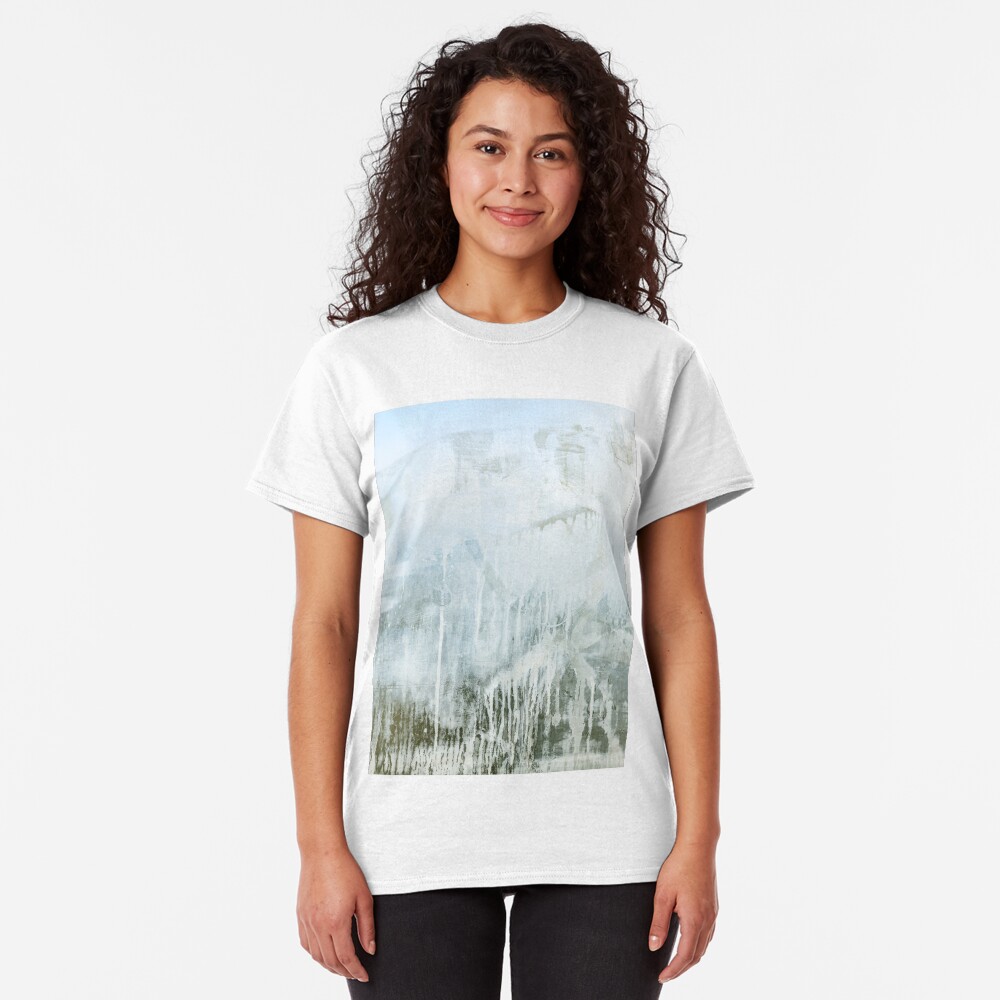 Dirty window glass close up at street Classic T-Shirt