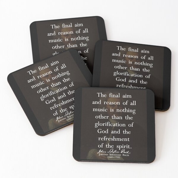 Item preview, J.S. Bach Quote on Music designed and sold by knightsydesign.