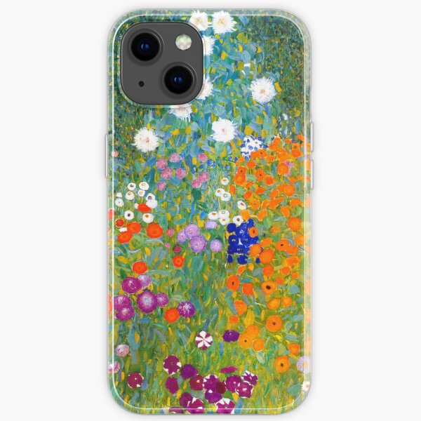 Flower Garden by Gustav Klimt Vintage Floral iPhone Soft Case