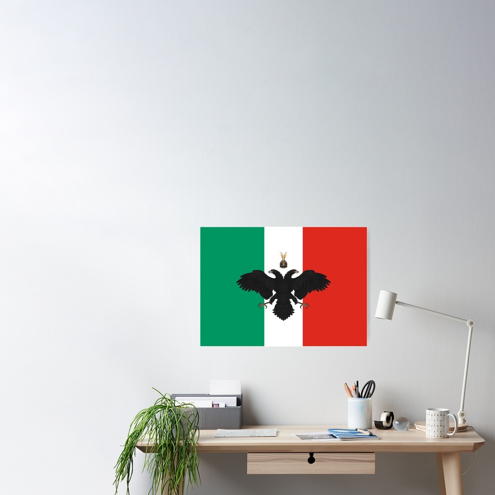 Arbëreshë Albanian Italian Flag Poster for Sale by Gentian Lulani