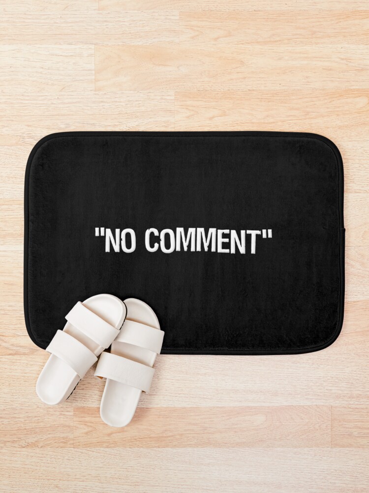 Thumbnail 1 of 6, Bath Mat, No Comment designed and sold by PartnerCove.